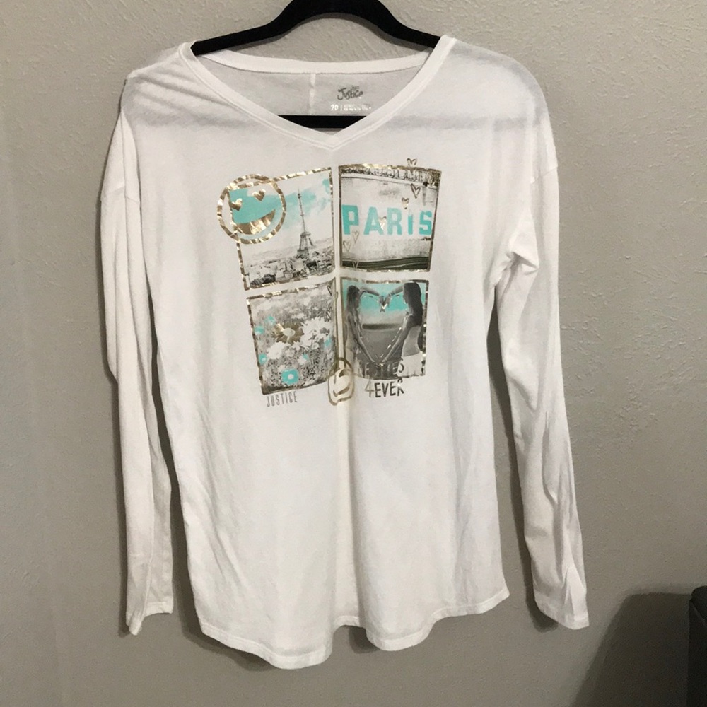 Justice Paris shirt SIZE 20